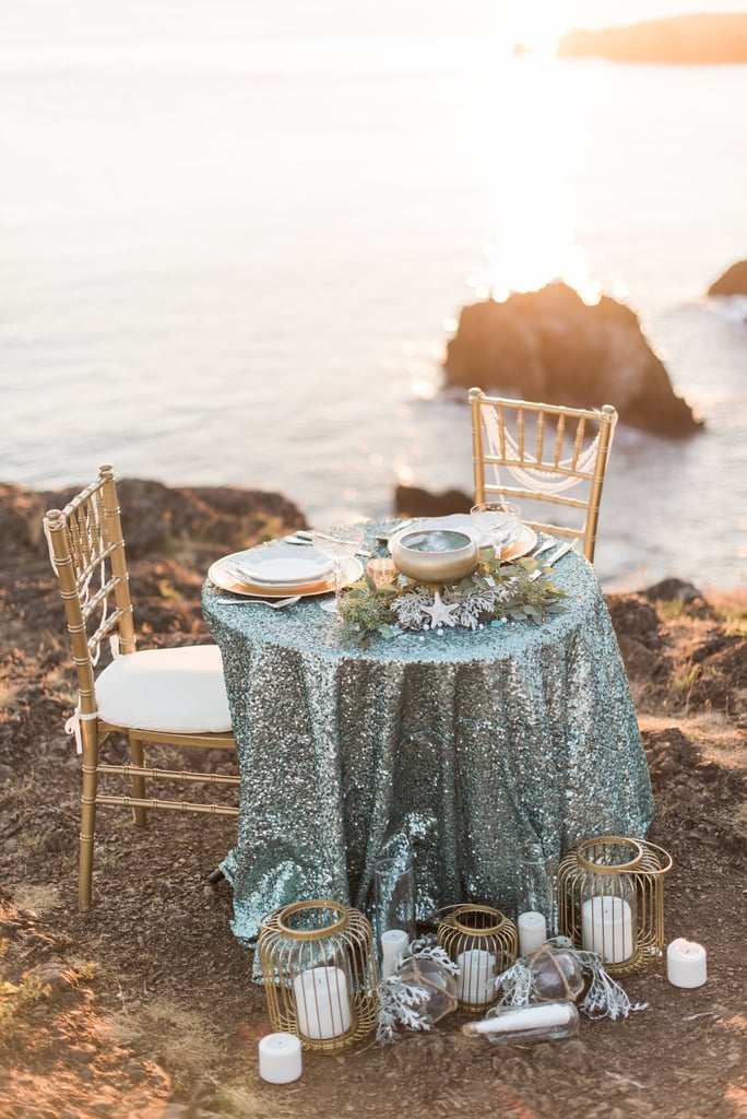 Tablescapes With Greenery Beach Wedding Inspiration Popsugar