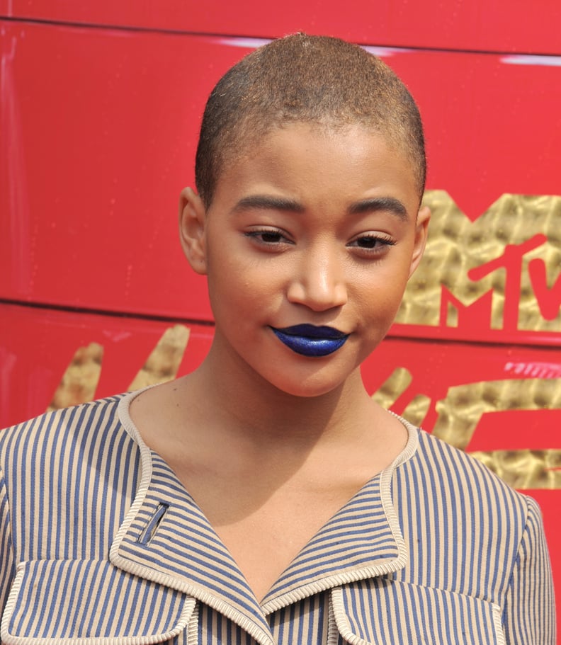 Amandla Stenberg With a Shaved Head