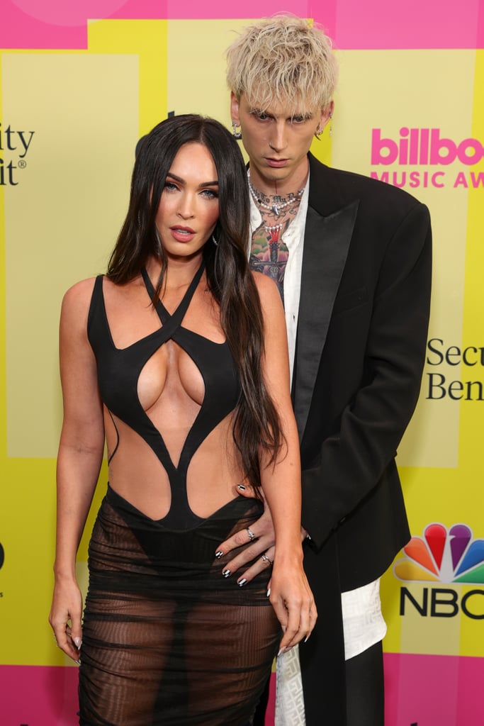 Megan Fox's Effortless Waves and Black and White French Manicure at the 2021 Billboard Music Awards