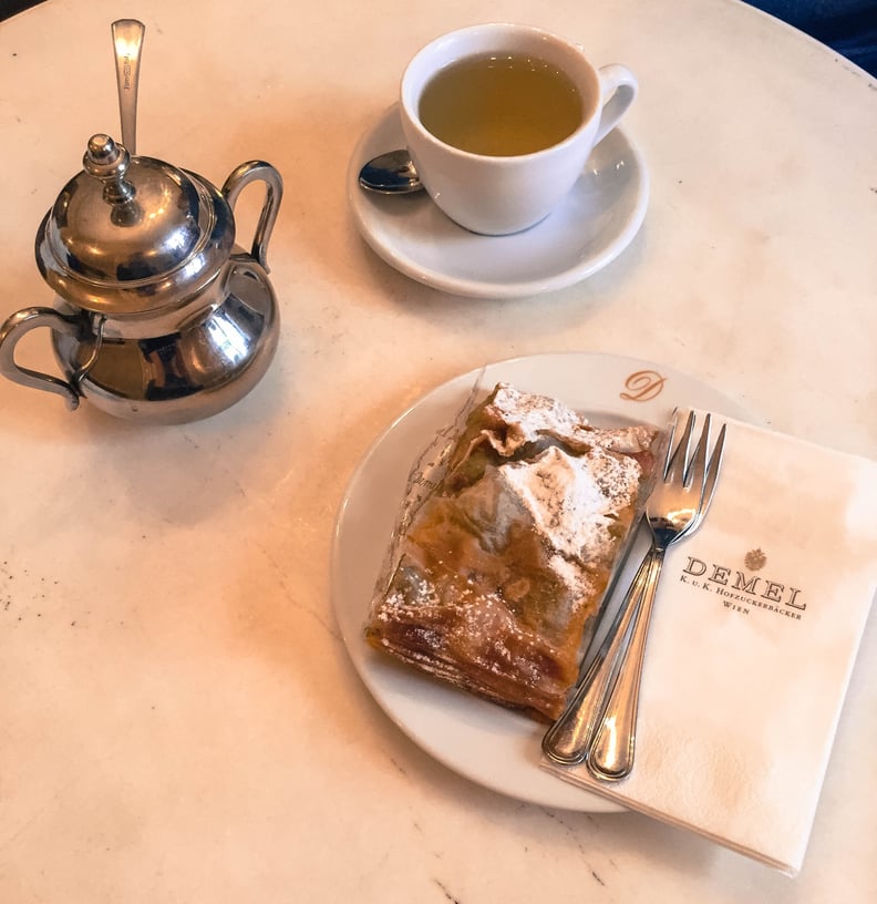 The sweet treats at Cafe Demel.