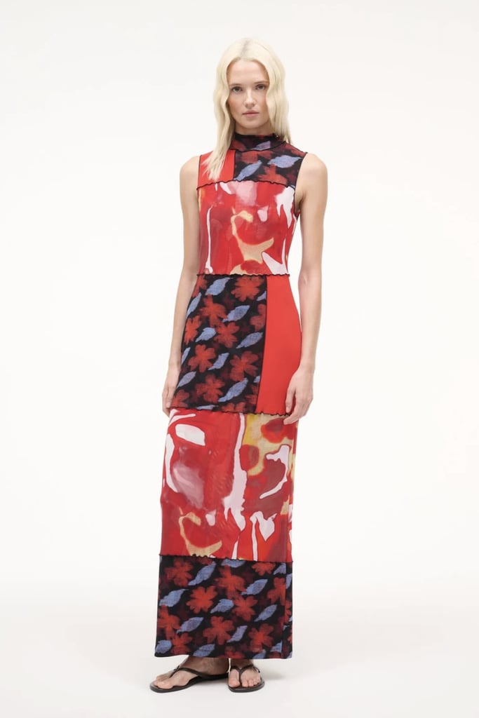 Staud Ruby Dress Red Zone Multi