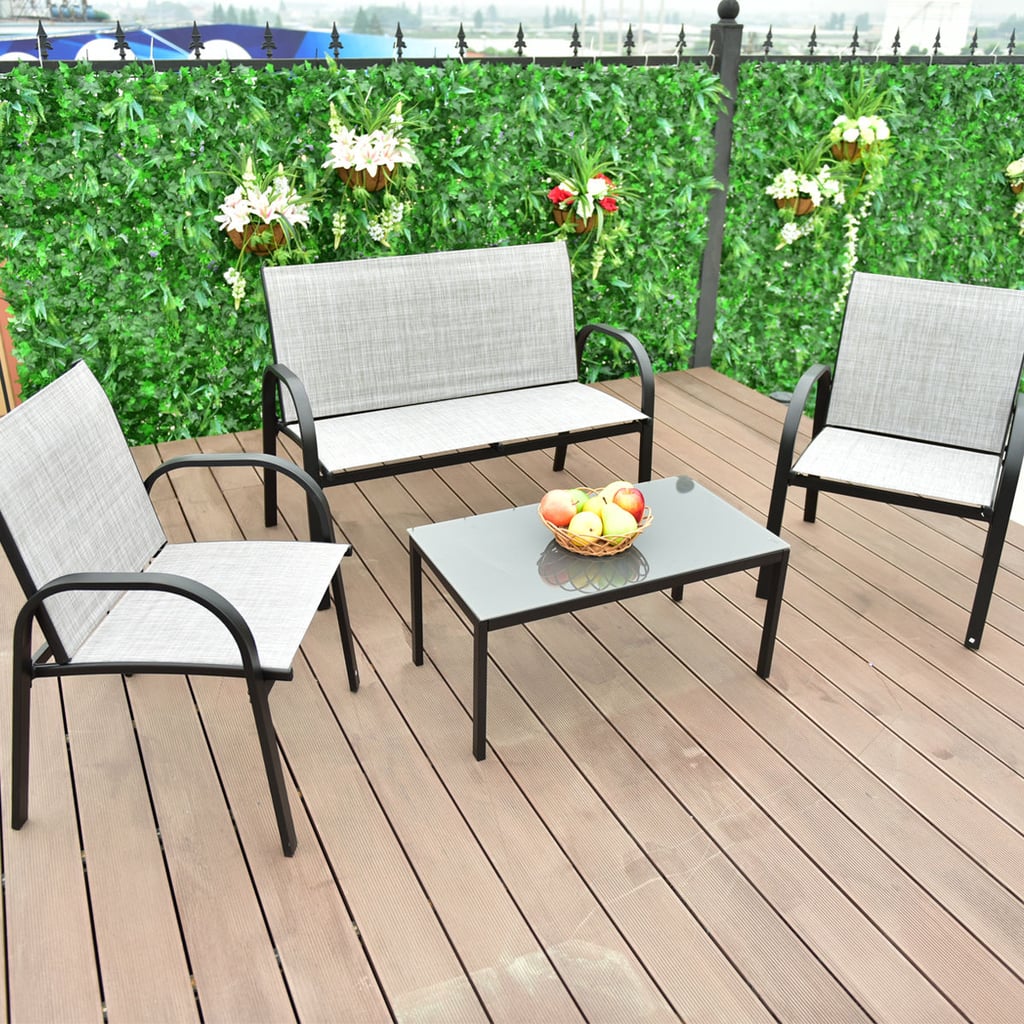 Costway Patio Furniture Set Best Cheap Patio Furniture Popsugar 