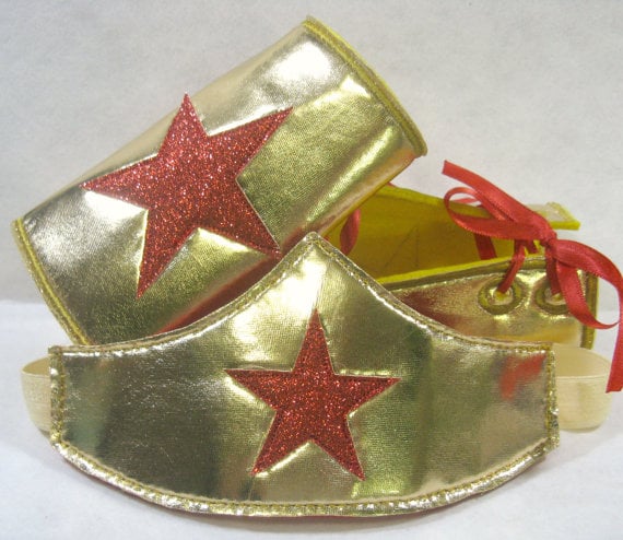 Wonder Woman Headpiece and Cuffs