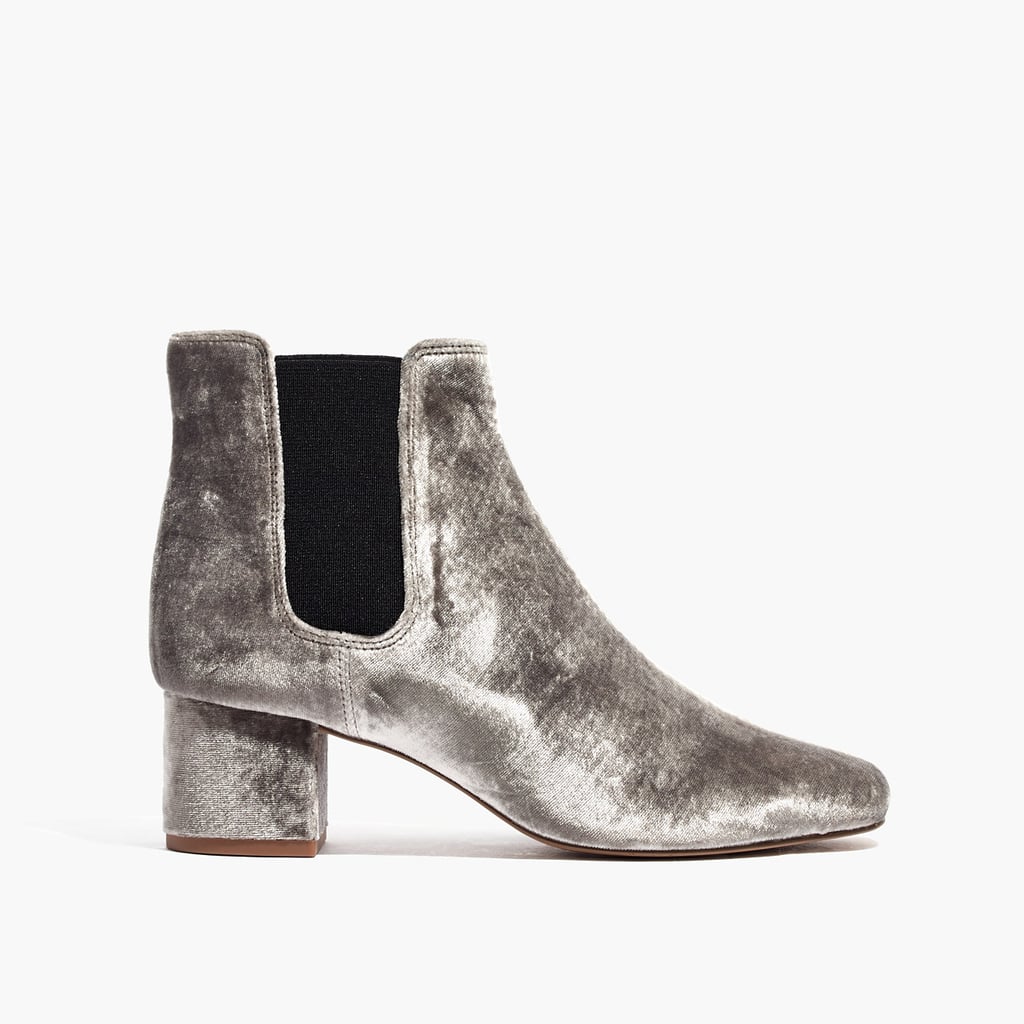 chelsea velvet boots