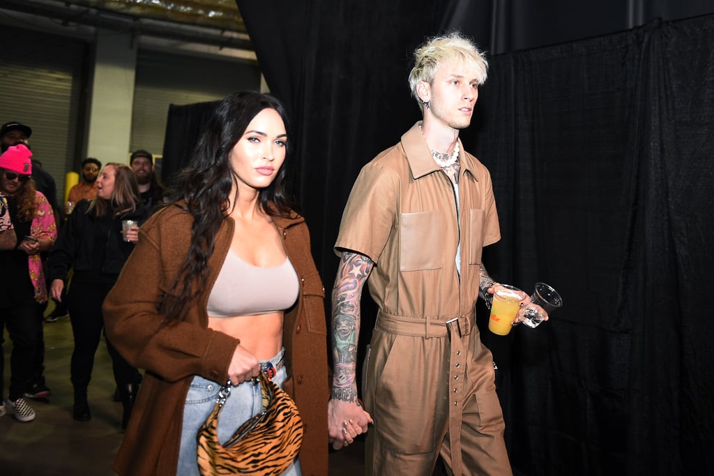 Megan Fox and Machine Gun Kelly at the UFC 261 Event in 2021