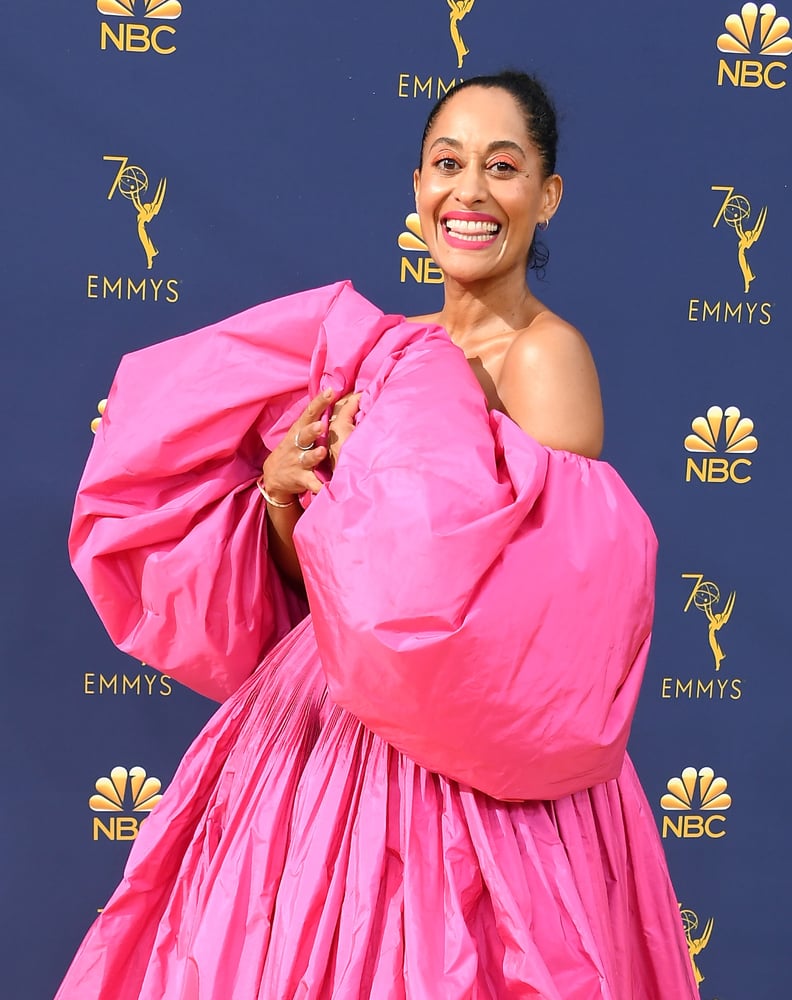 LOS ANGELES, CA - SEPTEMBER 17:  Tracee Ellis Ross attends the 70th Emmy Awards at Microsoft Theater on September 17, 2018 in Los Angeles, California.  (Photo by Steve Granitz/WireImage,)