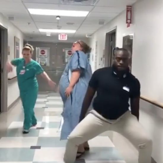 Mom Dances in the Hallway Before Giving Birth