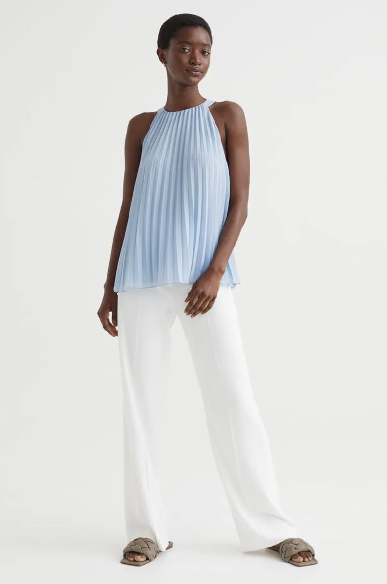 Best Pleated Work Top: H&M Pleated Top