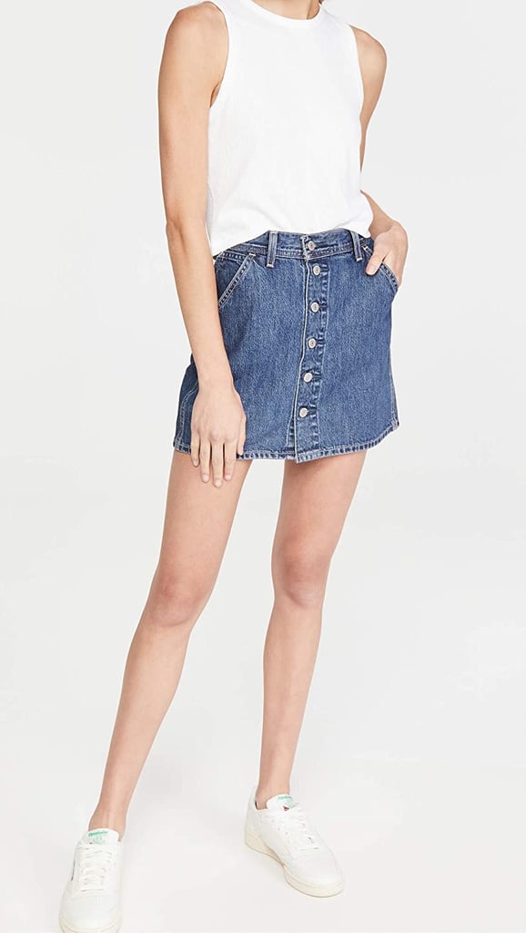 Levi's Button Front Utility Skirt