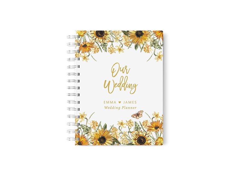 A Wedding-Planner Book: Personalized Sunflower Wedding Planner Book