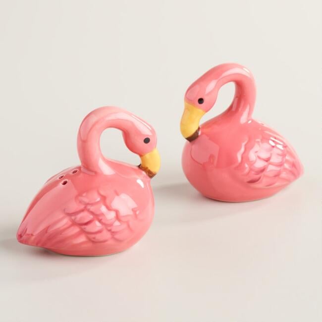 Ceramic Flamingo Salt and Pepper Shakers ($10)