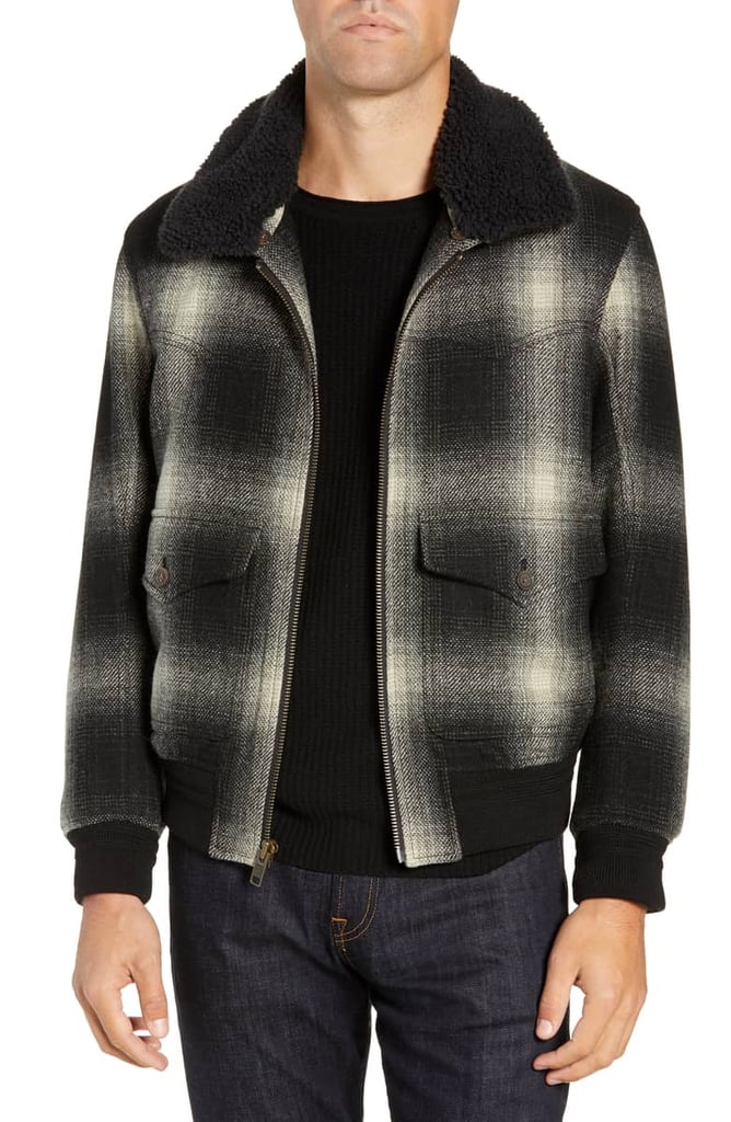 Frye Shadow Plaid Bomber Jacket | Best Coats For Men ...