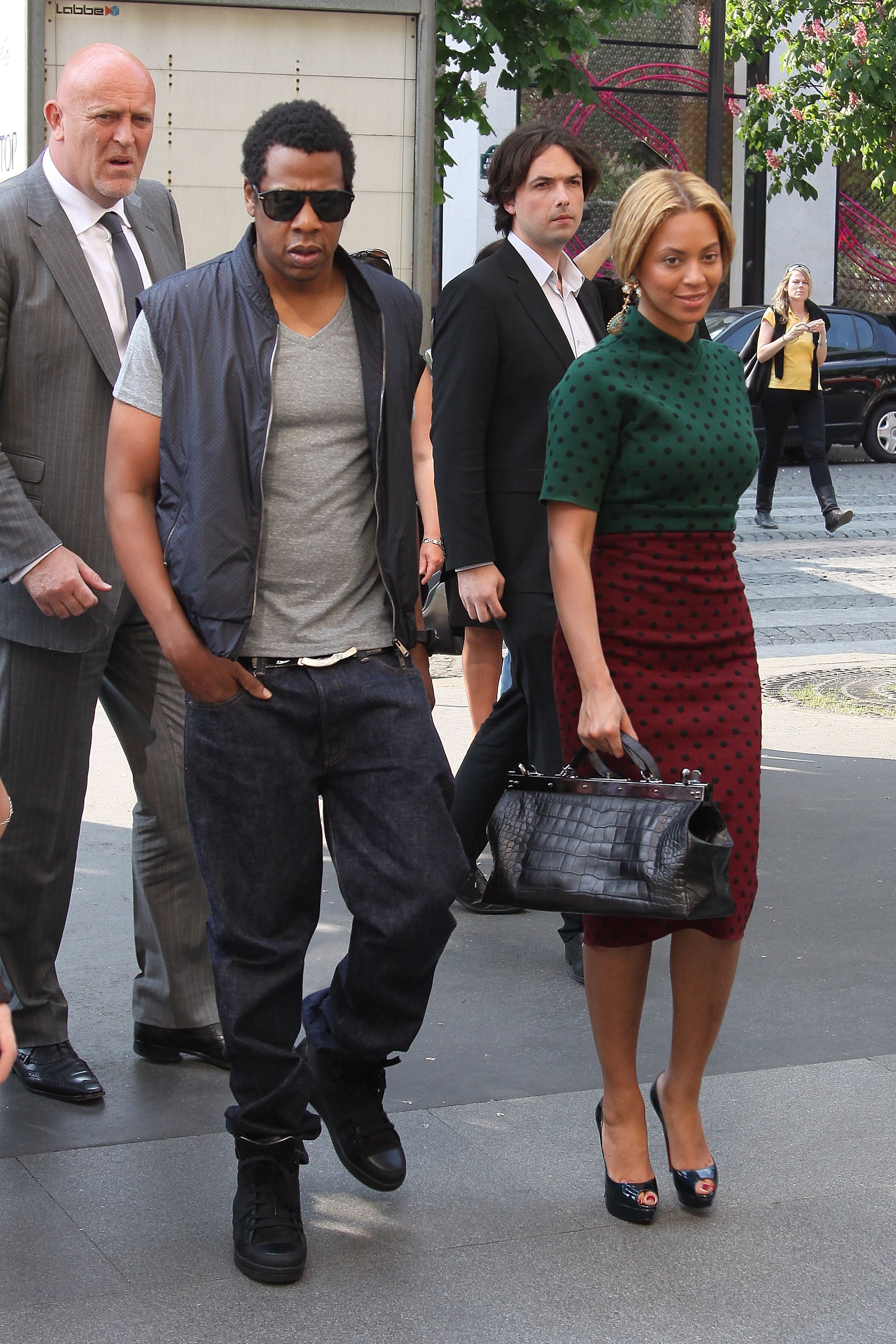 beyonce polka dot dress