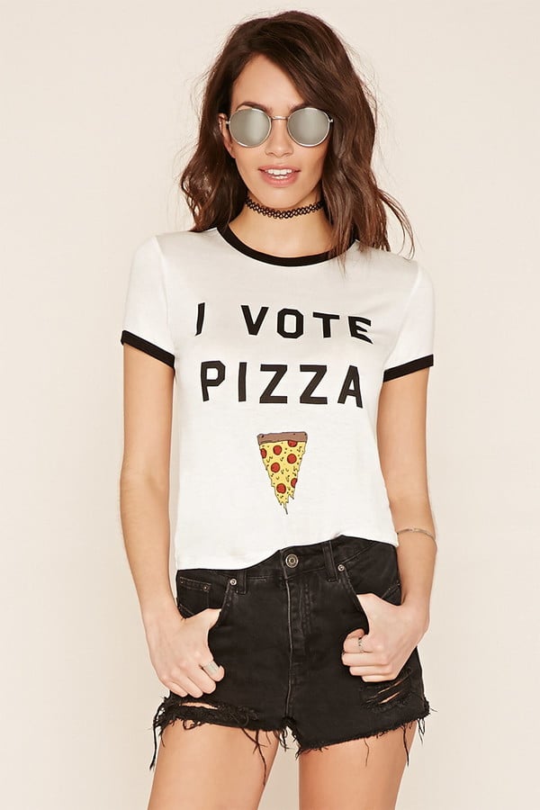 Forever 21 Vote Pizza Ringer Tee ($13)