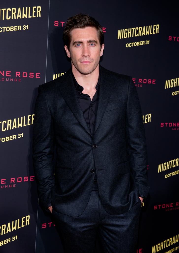 Jake was suited up for the NYC premiere of Nightcrawler in October 2014.