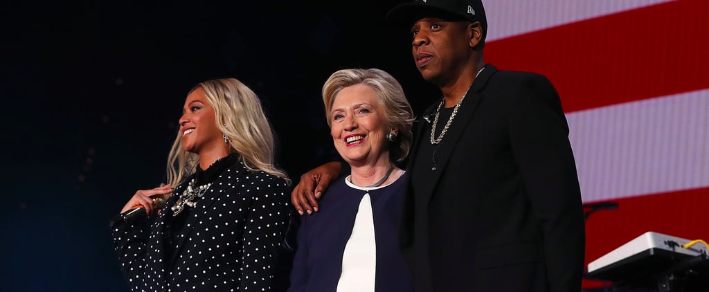 Beyonce Knowles and Jay Z at Hillary Clinton Concert 2016