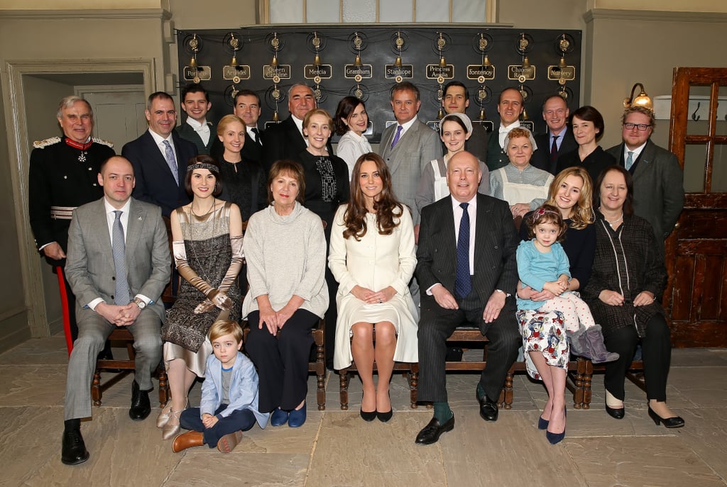 Kate Middleton Visits the Downton Abbey Set
