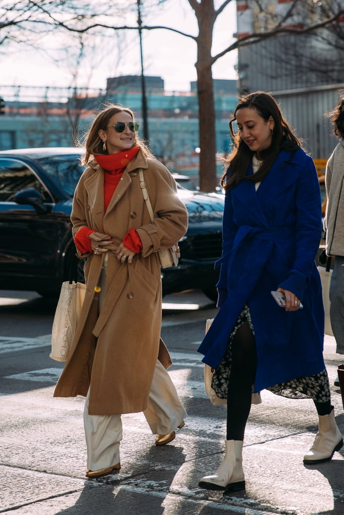 Throw a Camel Trench Over Your Bold Sweater