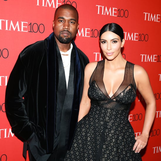 Kim Kardashian and Kanye West at the Time 100 Gala 2015
