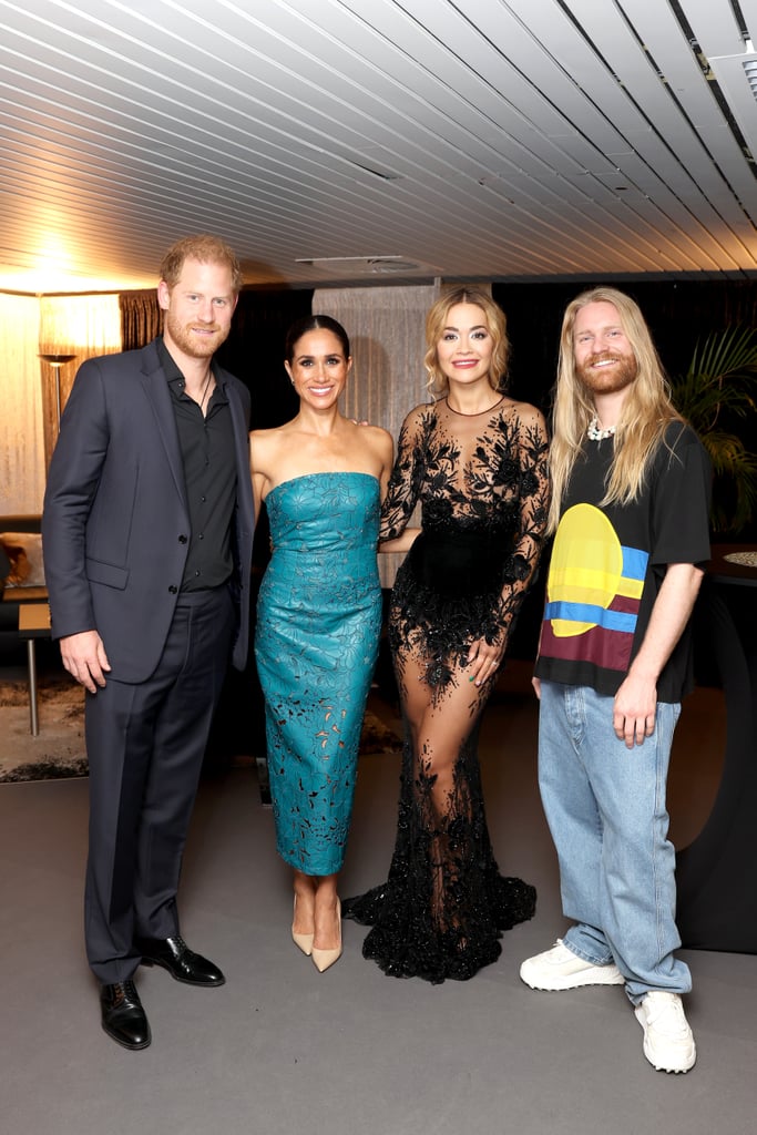 Meghan Markle's Teal Floral Cutout Dress at Invictus Games