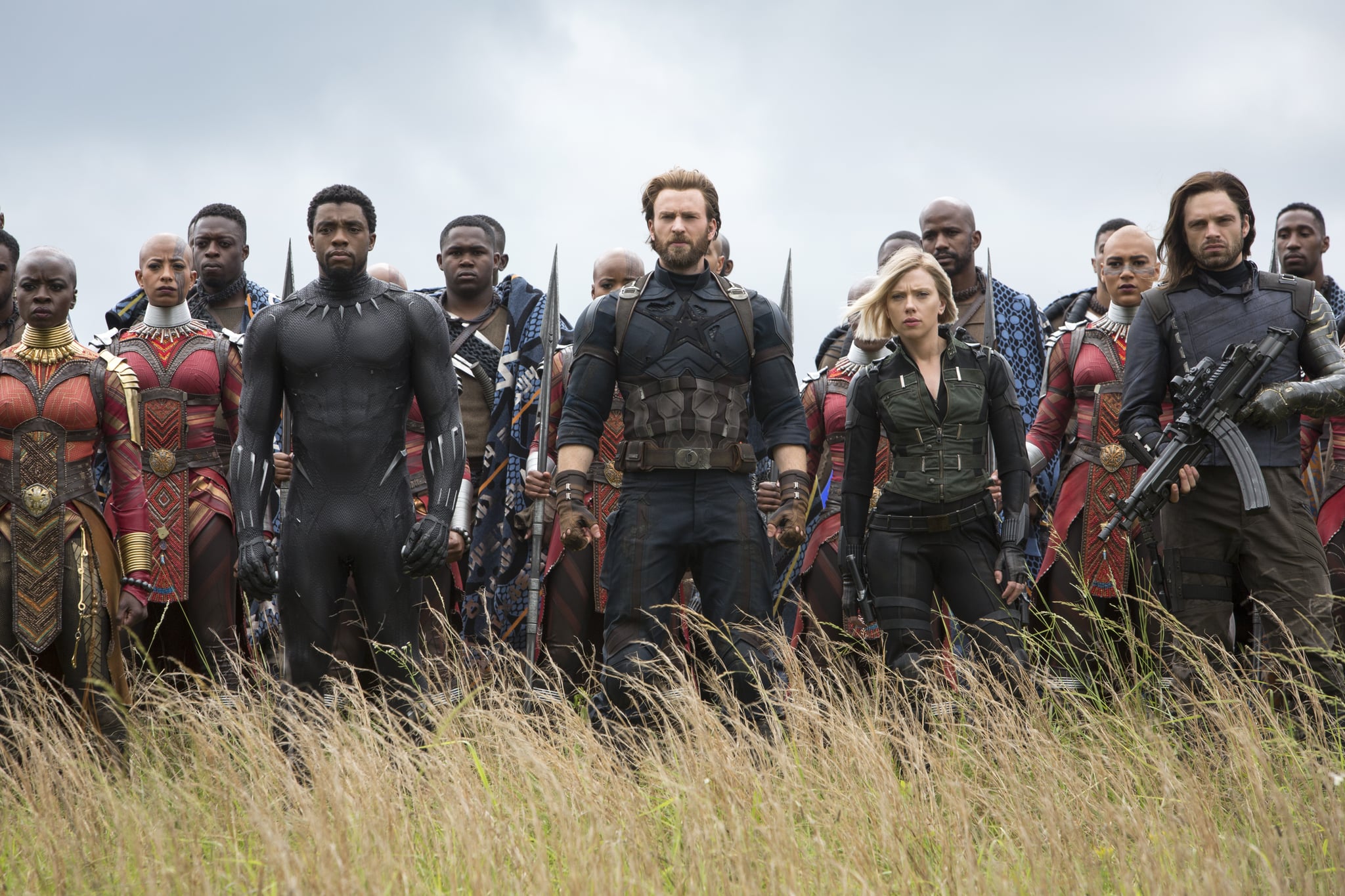 Okoye And T Challa Get Ready To See Your Favorite Black Panther Characters In Avengers Infinity War Popsugar Entertainment Photo 3