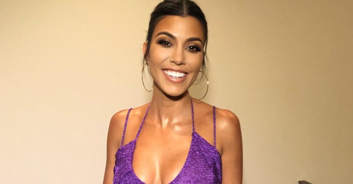 La perla purple top dress kourtney kardashian