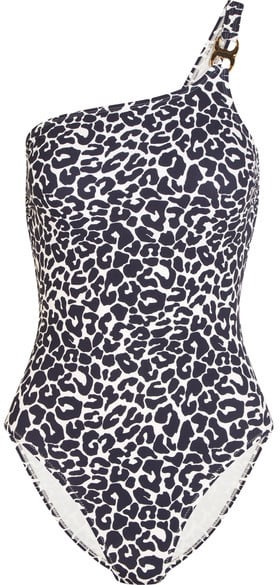 Tory Burch One-shoulder Leopard-print Swimsuit