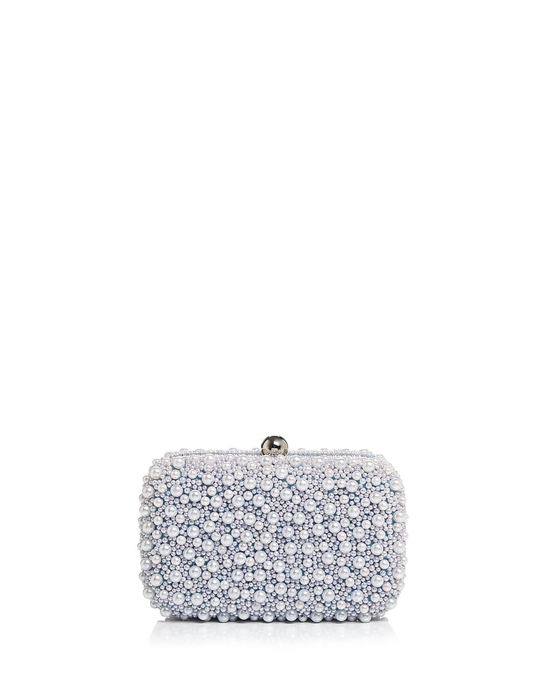 From St Xavier Marcela Faux-Pearl Embellished Clutch