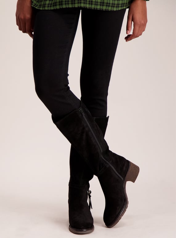 Black Suede Knee-High Boots | Best Supermarket Buys | POPSUGAR Smart ...