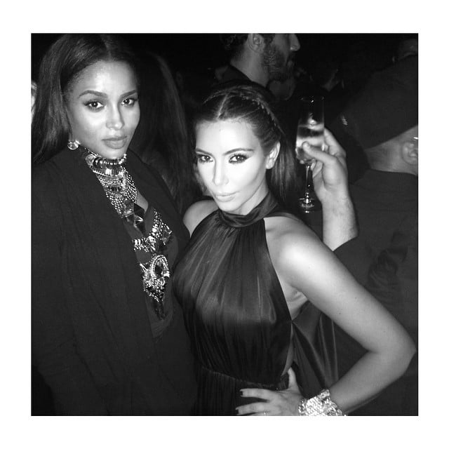 It was a "mommy's night out" for Kim and Ciara, who gave birth to a baby boy in May. 
Source: Instagram user kimkardashian