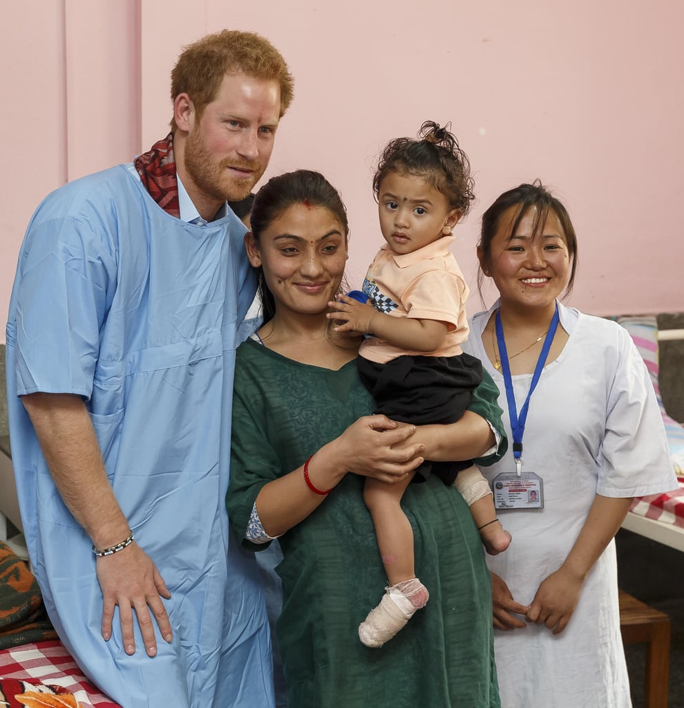 Prince Harry at Children's Hospital in Nepal 2016 ...
