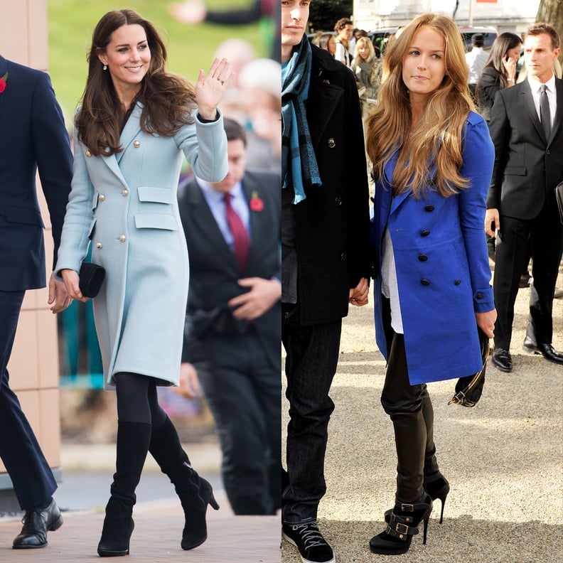 In an Eye-Catching Blue Coat