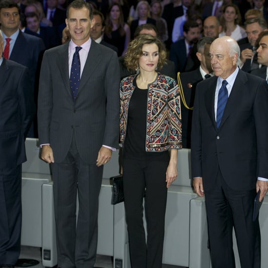 Queen Letizia of Spain Wears Statement Jacket November 2015