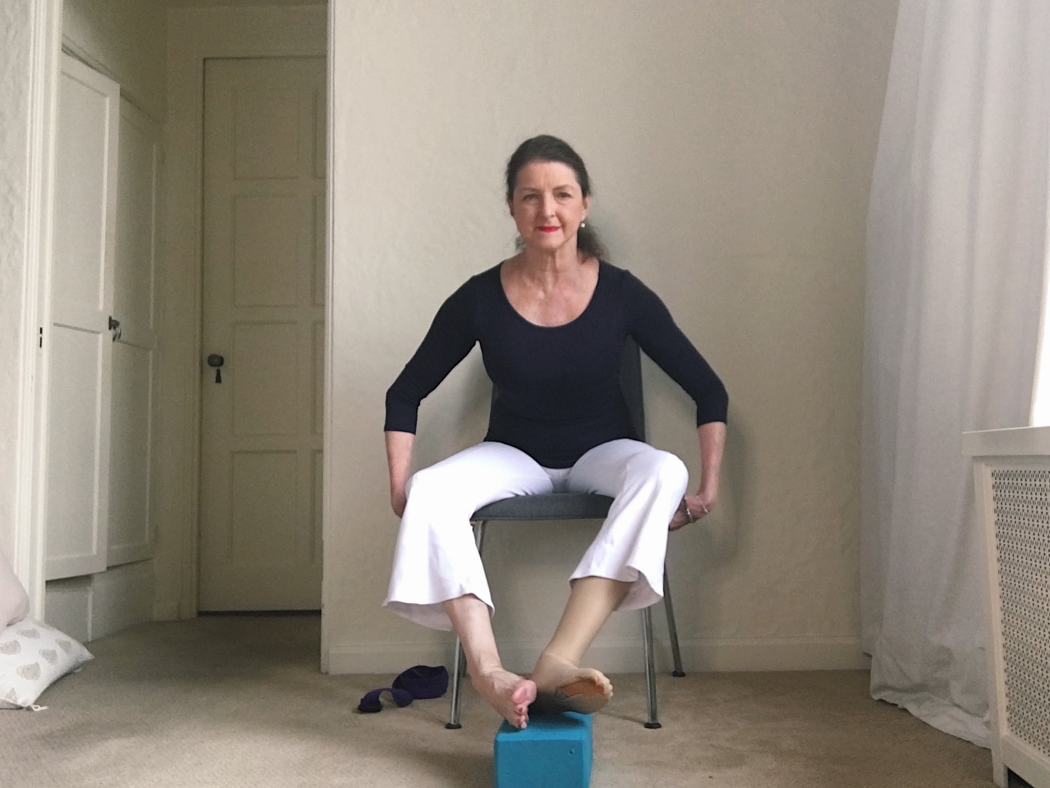 Full Body Adaptive Seated Yoga Flow In A Chair Popsugar Fitness