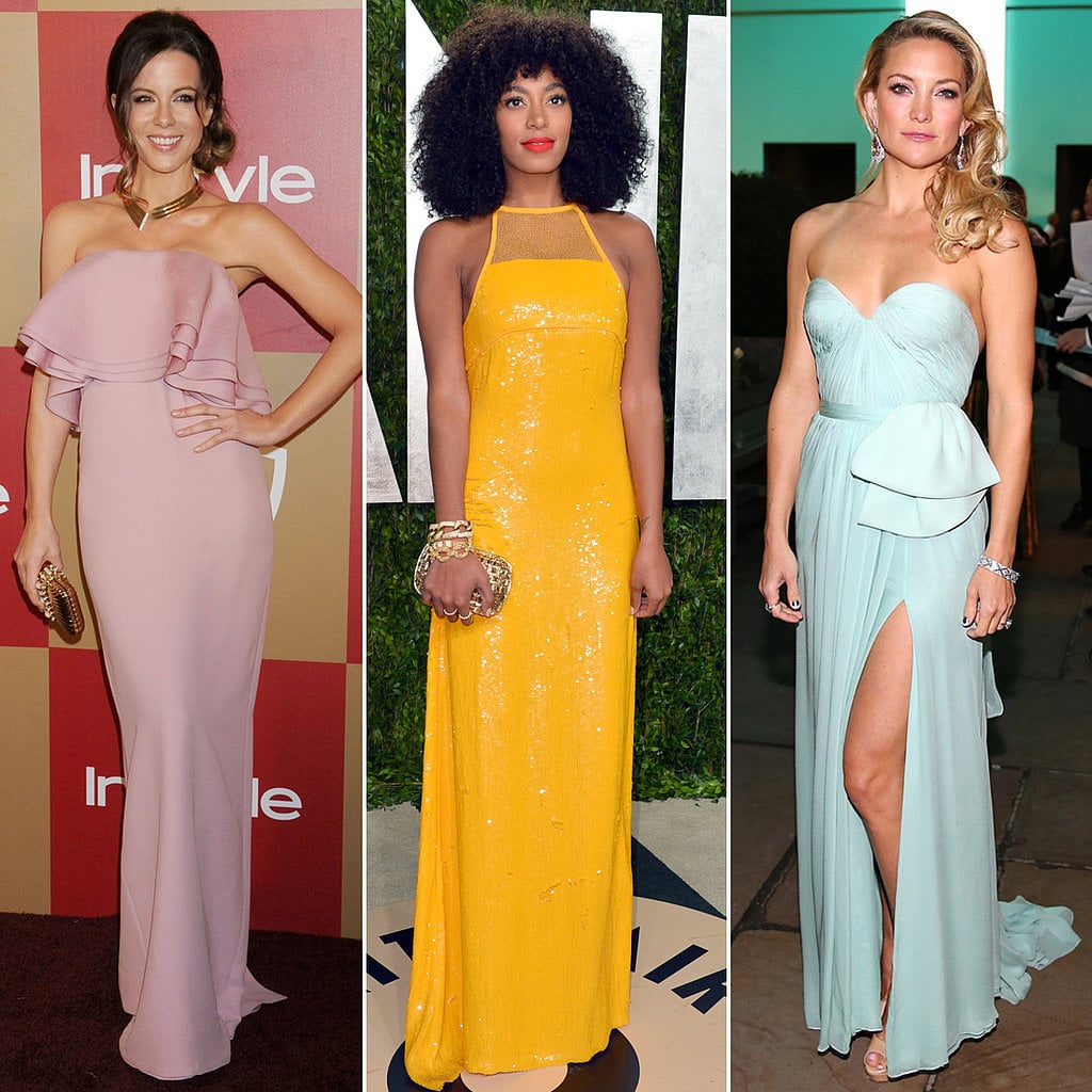 Head over to POPSUGAR Fashion to see standout bridesmaid-worthy gowns worn by everyone from Kate Hudson to Solange Knowles for further wedding-fueled inspiration. Head over to POPSUGAR Fashion to see standout bridesmaid-worthy gowns worn by everyone from Kate Hudson to Solange Knowles for further wedding-fueled inspiration.