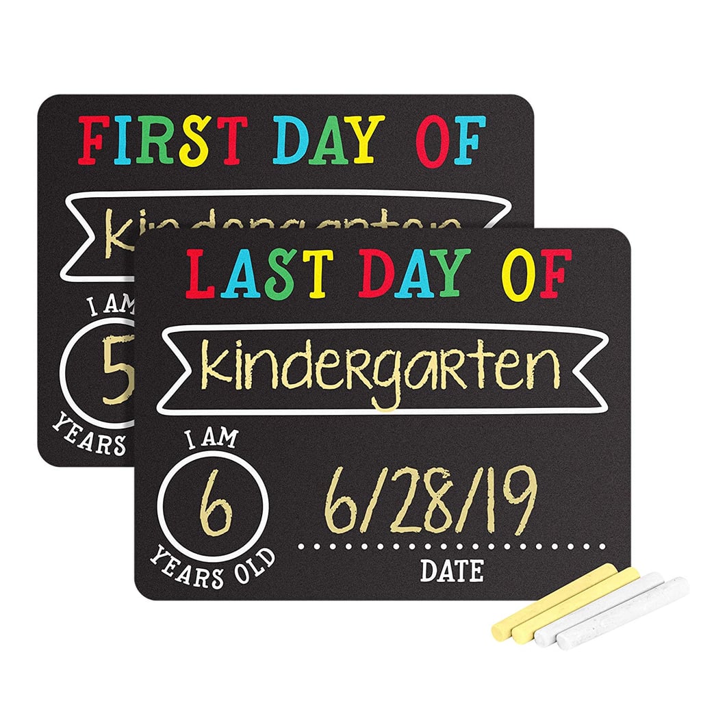 First and Last Day of School Photo Chalkboard Signs