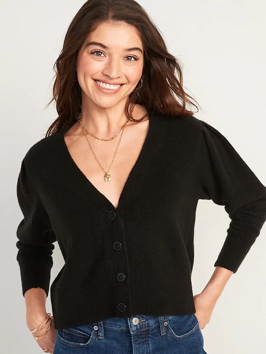 Old Navy Cosy Textured Button-Front Cardigan Sweater