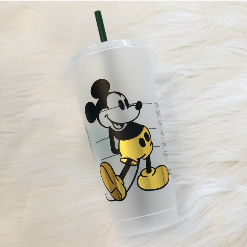 Mickey Mouse Personalized Iced Coffee Cup