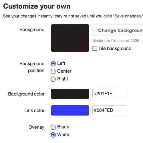 How to Change Twitter Colors