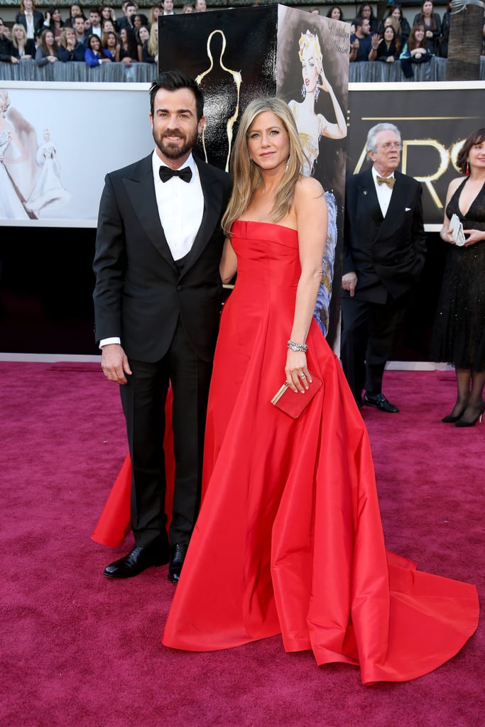 Justin Theroux's Instagram of Jennifer Aniston's Dress