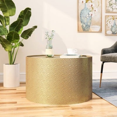 Christopher Knight Home Braeburn Modern Round Coffee Table