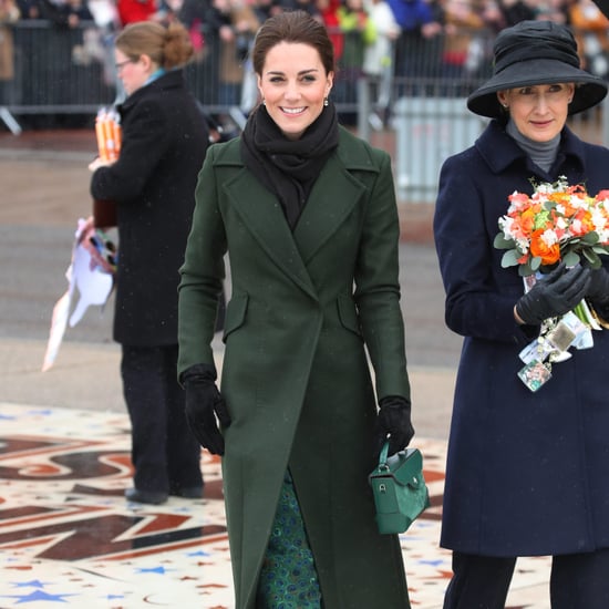 Kate Middleton's Green Sportmax Coat Blackpool March 2019