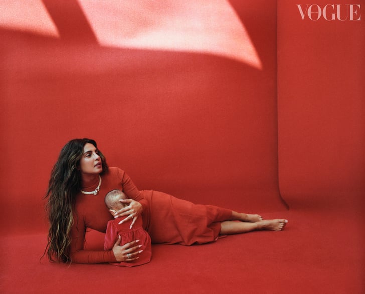 Priyanka Chopra on British Vogue With Daughter Malti Marie
