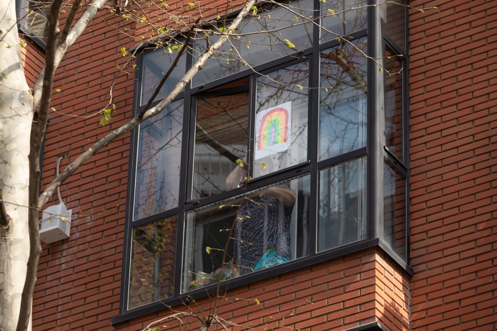 Kids Put Drawings Up in Windows During Coronavirus Outbreak