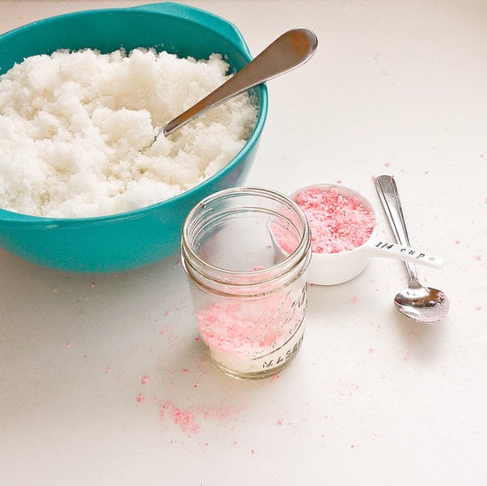 We know you probably still have a few candy canes left over from Christmas, why not mix up this minty body scrub in your spare time. It takes 10 minutes tops!