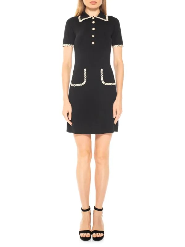 Alexia Admor Piper Short-Sleeve Shift Knit Dress