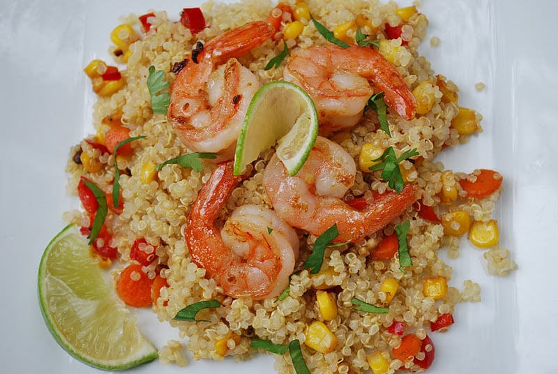 Quinoa and Ginger Lime Shrimp