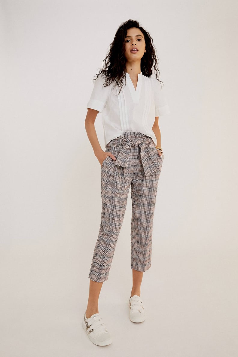 Hazelle Plaid Slim Pants