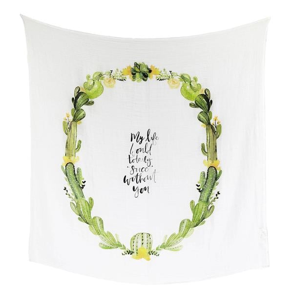 adorable desert cactus swaddle