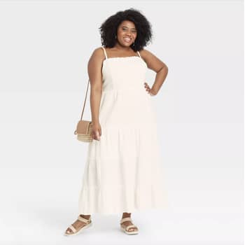 Stranger White Strapless Knit Maxi Dress – Beginning Boutique US